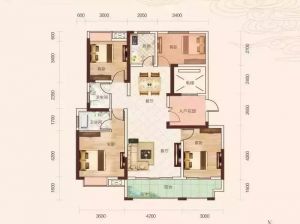 岳阳-岳阳楼区月映南湖为您提供建面约123.85㎡户型鉴赏